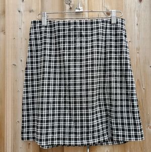 BNWT H&M Black & White Houndstooth Mini Skirt